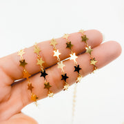 V312GF. 14K Gold-Filled Fancy Star-Link Chain